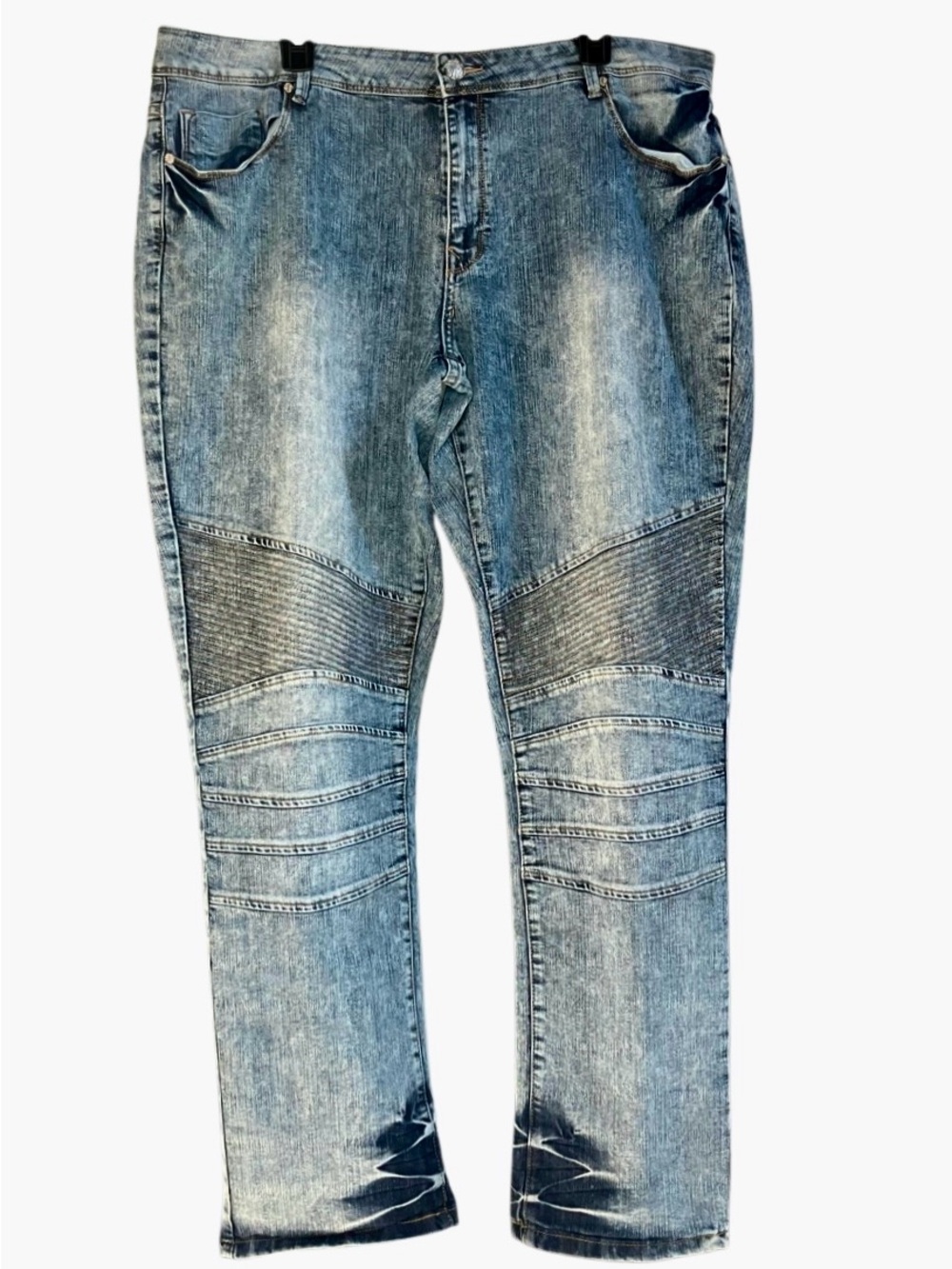 Sapphire Red Moto Jeans in Blue Wash Women’s 18/20